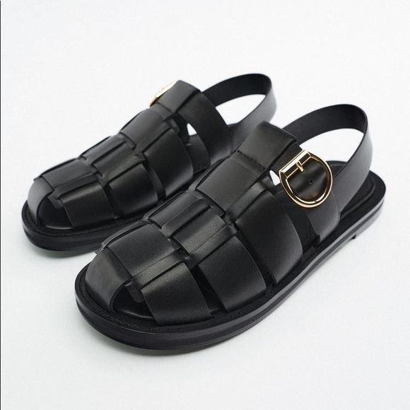 Zara | Shoes | Zara Leather Fisherman Sandals | Poshmark